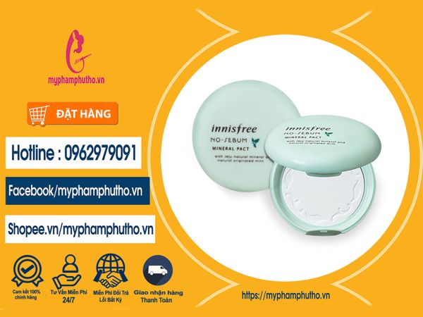 Phấn nén kiềm dầu Mineral Pact Innisfree Mua ở Đâu