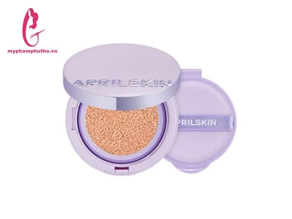 Phấn Nước AprilSkin Ultra Slim Cushion ( màu tím) kèm lõi