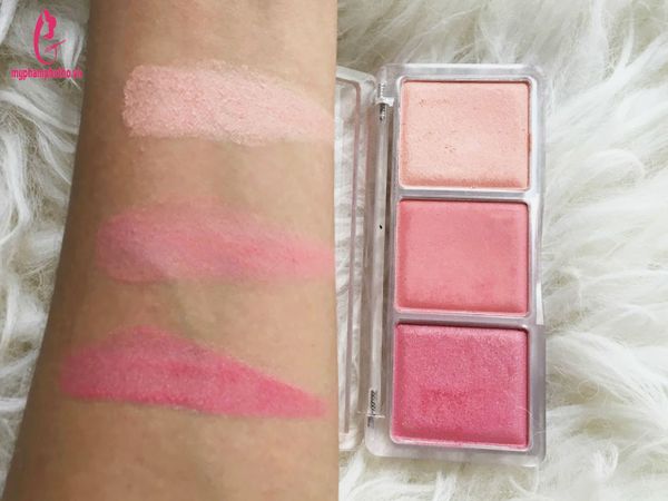 Review Phấn Má Hồng Catrice Blush Artist Shading Palette 3 ô