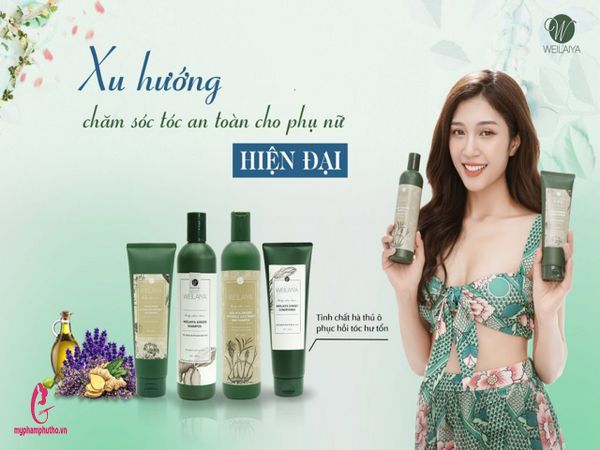 review Cặp Dầu Gội Xả Gừng Weilaiya chính hãng Đức