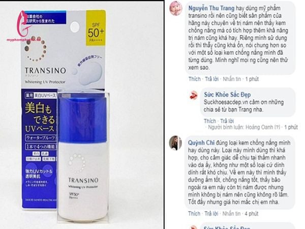 kem chống nắng transino