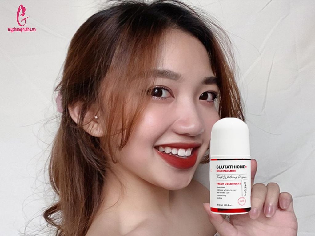 Review Lăn khử mùi Glutathione Fresh Up Whitening Angel’s Liquid