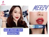 review Son Kem Merzy The First Velvet Lip Tint Season 3 Blue Vỏ Xanh