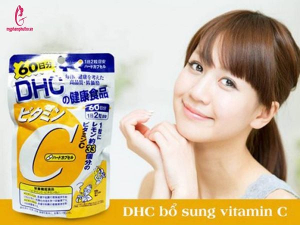 review Viên Uống Trắng Da Vitamin C DHC Nhật Bản