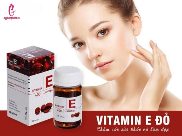 Viên uống Vitamin E đỏ Zentiva 400mg - 30 viên