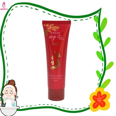 Sữa Rửa Mặt Hồng Sâm My Gold Hàn Quốc