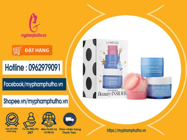Set 3 Món kem dưỡng + mặt nạ ngủ + dưỡng môi Laneige Mua ở Đâu