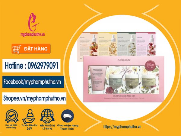 Set 4 mặt nạ Mamonde FLOWER MASK MINI KIT Mua ở Đâu