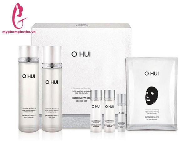 Set Ohui dưỡng trắng nước cân bằng, sữa dưỡng full size