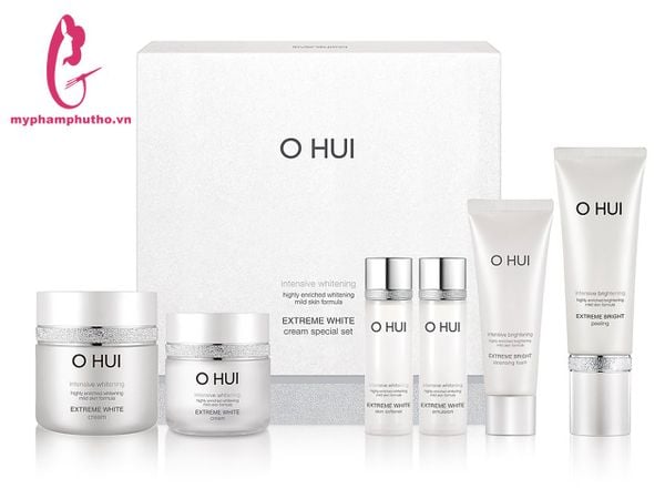 Set Ohui Dưỡng Trắng nước hoa hồng + sữa dưỡng ( 6 món)