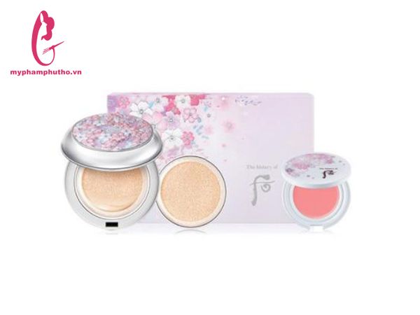 Set Phấn Nước Whoo Radiant White Moiture Cushion Foundation