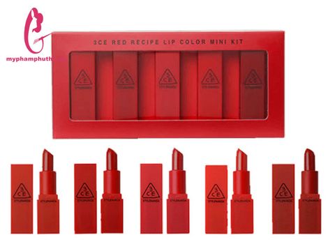 Set Son 3CE Thỏi Red mini