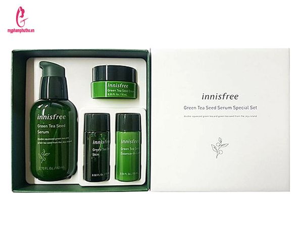 Bộ Dưỡng Da Innisfree Green Tea Seed Serum Special Set 4 Món