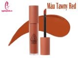 Son 3CE Kem Soft Lip Lacquer Màu Tawny Red