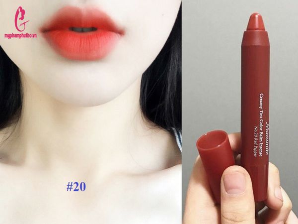 Son Bút Chì Siêu Lì Mamonde Creamy Tint Color Balm Intense Màu 20
