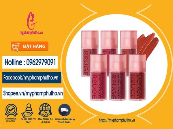 Son Kem Black Rouge Double Layer Over Velvet Mua ở Đâu