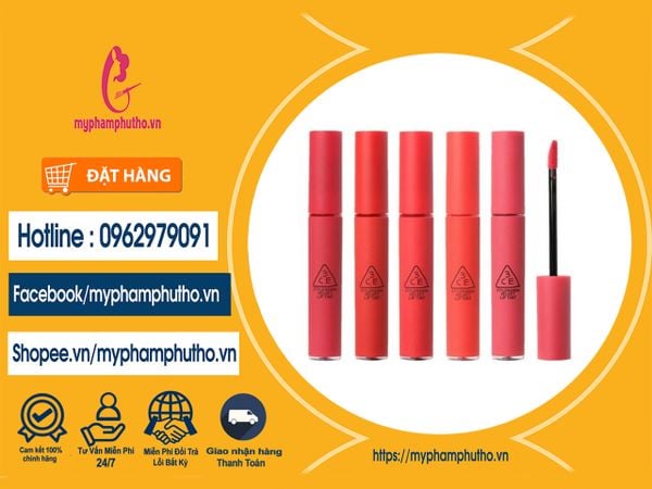 Son Kem Lì 3CE Velvet Lip Tint Hàn Quốc Mua ở Đâu