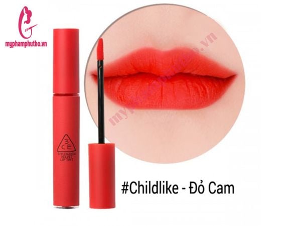 Son Kem Lì 3CE Velvet Lip Tint Màu CHILDLIKE
