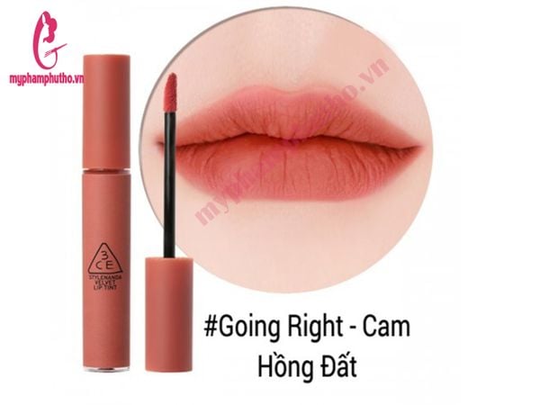 Son Kem Lì 3CE Velvet Lip Tint Màu GOING RIGHT