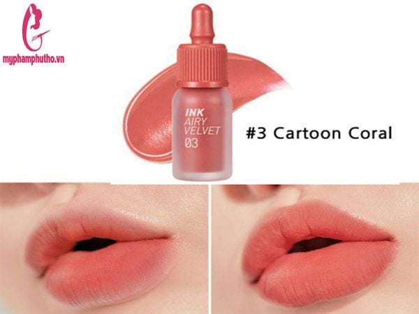Son Kem Lì Peripera Ink Airy Velvet Tint 03