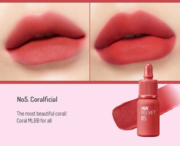 Son kem lì Peripera Ink Velvet Tint New 2019 màu 05