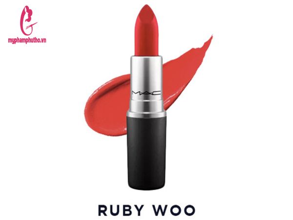 Son Mac Satin Lipstick Rouge Màu Ruby Woo