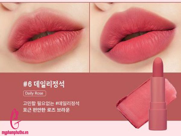 Son Thỏi Lì Peripera Ink The Airy Velvet Stick Son Thỏi Lì Peripera Ink The Airy Velvet Stick màu 06