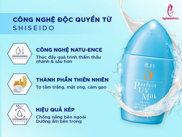 sữa Kem chống nắng Senka Perfect UV SPF 50+ PA++++