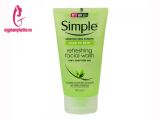 Sữa rửa mặt dạng gel Simple Kind To Skin Refreshing Facial Wash Gel