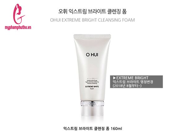 Sữa rửa mặt Ohui dưỡng trắng Extreme White