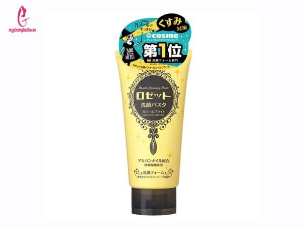 Sữa rửa mặt đất sét tuýp màu Vàng Ghassoul Rosette Ghassoul BRIGHT