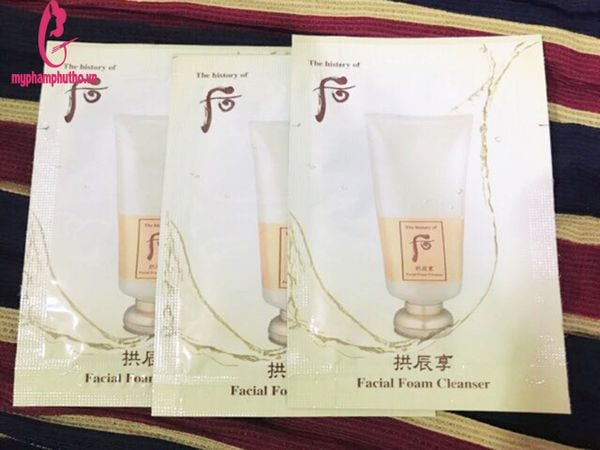 Sữa rửa mặt sample the history of facial foam
