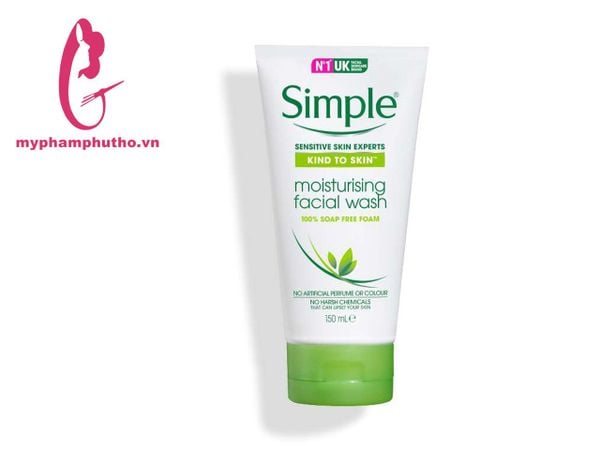 Sữa rửa mặt Simple dưỡng ẩm Moisturising Facial Wash 150ml