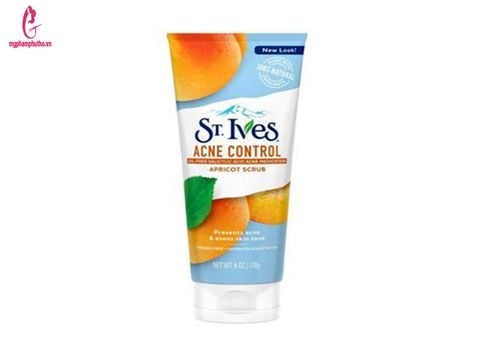 Sữa rửa mặt tẩy tế bào chết St.Ives Blemish Control Apricot Scrub Vị Mơ