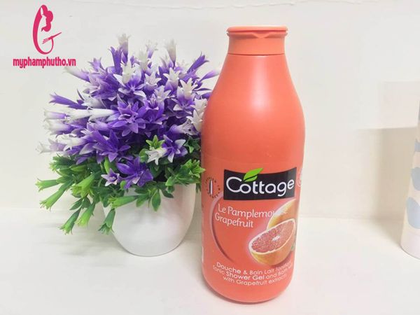 Sữa Tắm Dưỡng Trắng Da Cottage Hương Chanh Pháp 750ml