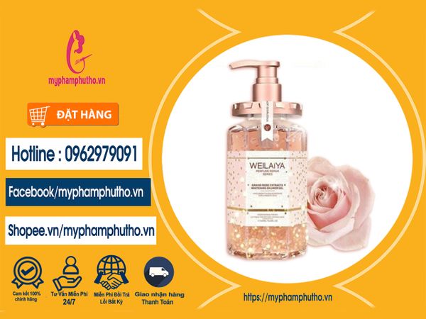 Sữa tắm Hương Hoa Hồng Weilaiya Mua ở Đâu