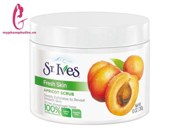 Tẩy Da Chết Toàn Thân Body St.Ives Fresh Skin Body Scrub Vị Mơ