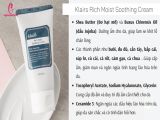 Kem dưỡng ẩm Klairs Rich Moist Soothing Cream
