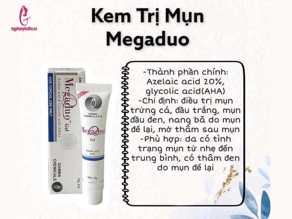 thành phần Kem Trị mụn thâm Megaduo