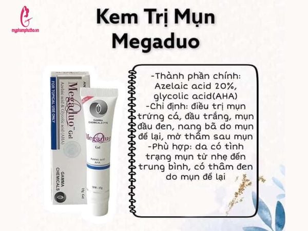 Thành phần Kem Trị mụn thâm Megaduo