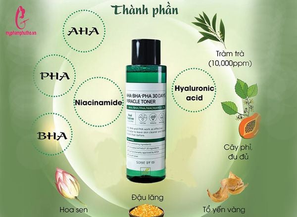 thành phần Nước Hoa Hồng Some By Mi AHA-BHA-PHA 30 Days Miracle Toner