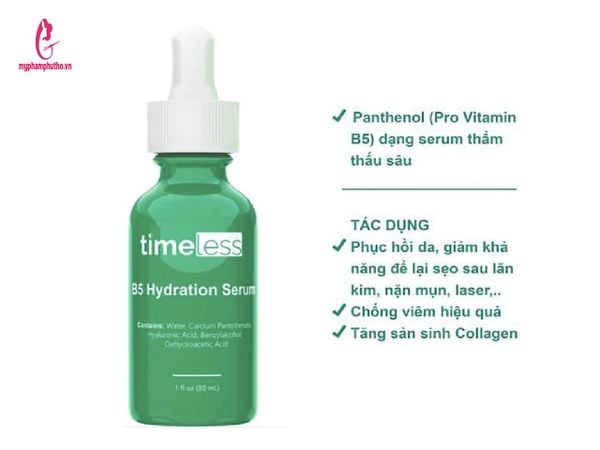 thành phần serum timeless b5