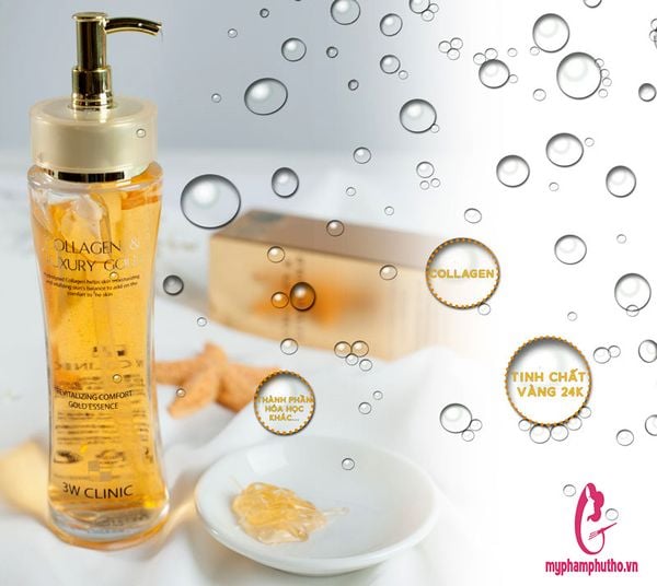thành phần Tinh chất Serum vàng 24K Collagen 3W Clinic Hàn Quốc