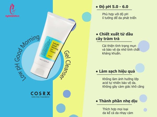 thành phần Sữa rửa mặt Cosrx Low Ph Good Morning Gel Cleanser