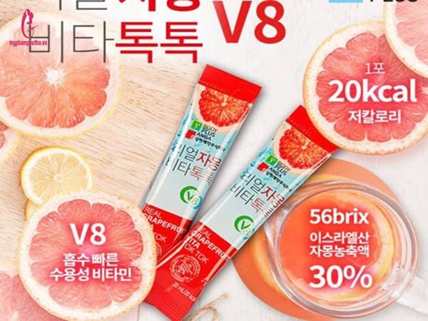 thành phần Trà Bưởi giảm cân bổ sung Vitamin C Hàn Quốc