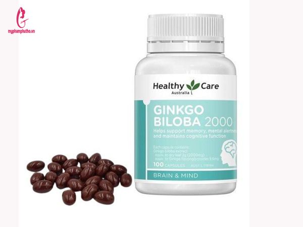 thành phần Viên Bổ Não Healthy Care Ginkgo Biloba