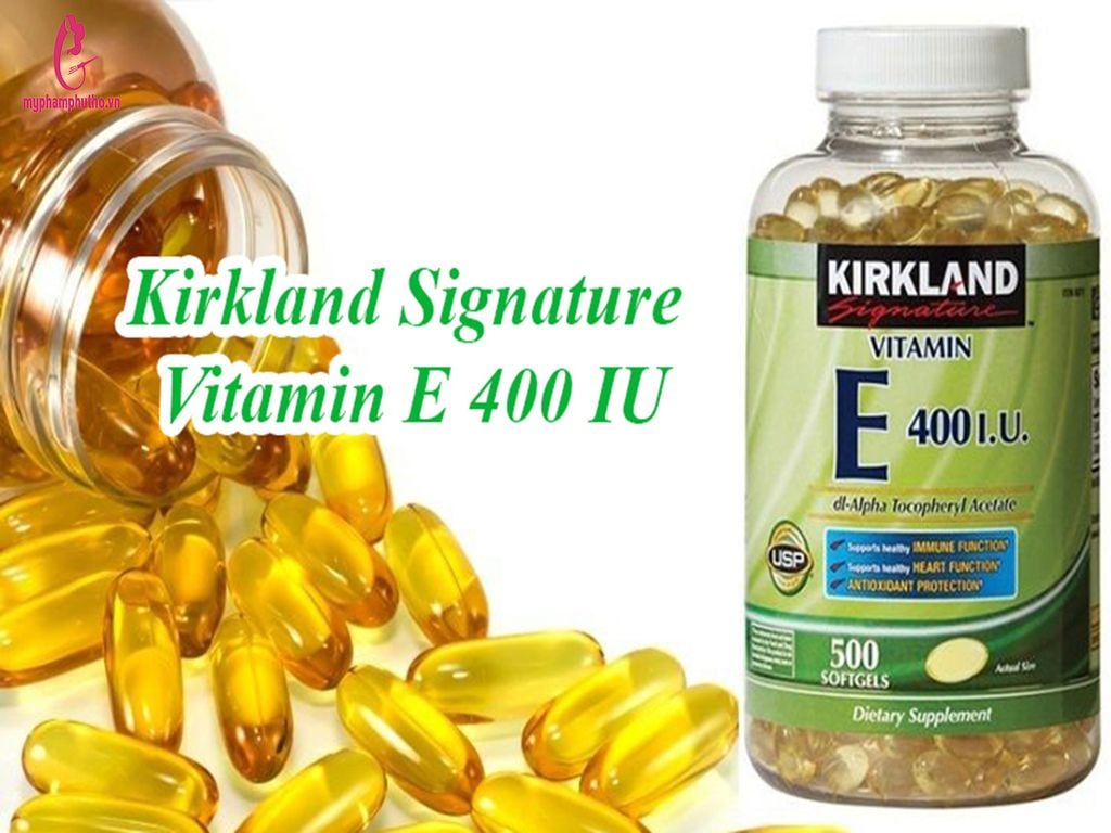 Thành Phần Viên uống Vitamin E Vàng 400 IU Kirkland Mỹ