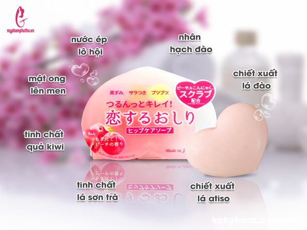 thành phần Xà bông trị thâm mông Pelican Hip Care Soap Nhật Bản
