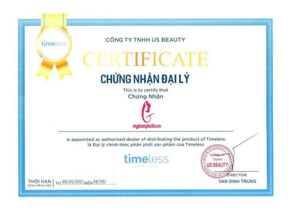 đại lý timeless b5 việt nam