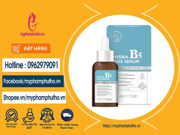 Tinh Chất dưỡng ẩm phục hồi da Hydra B5 max Serum PrettySkin Mua ở Đâu